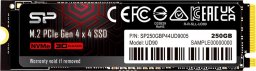 Dysk SSD Silicon Power UD90 250GB M.2 2280 PCI-E x4 Gen4 NVMe (SP250GBP44UD9005               )