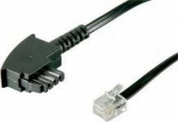  Goobay GOOBAY 10x TAE-F connection cable 3 meters Black TAE-F connector to RJ11 / RJ14 connector 6P4C for devices with SIEMENS/TELEKOM PIN - 50236