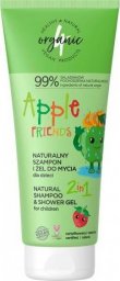 4organic 4ORGANIC_Naturalny szampon i żel do mycia dla dzieci 2w1 Apple Friends 200ml