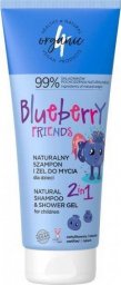  4organic 4ORGANIC_Naturalny szampon i żel do mycia dla dzieci 2w1 Blueberry Friends 200ml