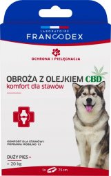 Francodex FRANCODEX Obroża z olejkiem CBD 75 cm dla psów o wadze powyżej 20 kg - 1 szt.