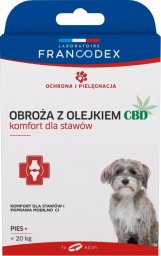 Francodex FRANCODEX Obroża z olejkiem CBD 60 cm dla psów o wadze poniżej 20 kg - 1 szt.