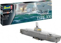  Revell Model plastikowy niemiecka łódź podwodna TYP XXI 1/144