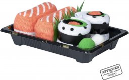  Soxo Zestaw 2x Skarpetki damskie męskie kolorowe SOXO sushi w pudełku 3645