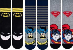  Soxo Zestaw 3x Męskie Skarpetki SOXO GOOD STUFF kolorowe Batman i Superman DC Comics 4045