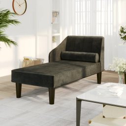  vidaXL vidaXL 2-osobowa sofa, czarna, tapicerowana aksamitem