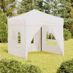  vidaXL vidaXL Składany namiot imprezowy ze ściankami, biały, 2x2 m