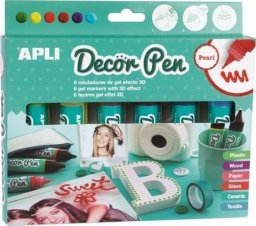  Apli Kids Apli Kids - markery żelowe z efektem 3D - perłowe