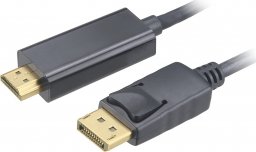 Kabel Akasa DisplayPort - HDMI 1.8m czarny (AK-CBDP20-18BK)