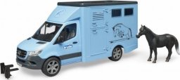  Bruder Bruder MB Sprinter animal transporter with horse, model vehicle (blue)
