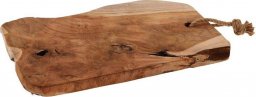 Deska do krojenia Home Styling Collection Deska drewniana do serwowania krojenia naturalna tekowa 35x18,5x2 cm uniwersalny