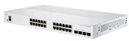 Cisco switch CBS350-24T-4G-UK, 24xGbE RJ45, 4xSFP, fanless - REFRESH
