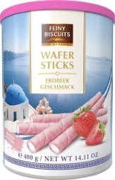 Feiny Biscuits Feine Biscuits Rurki Waflowe Truskawkowe 400 g