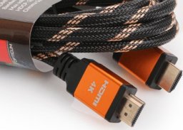 Kabel Opticum HDMI - HDMI 0.5m pomarańczowy (27947)