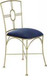  DKD Home Decor Krzesło do Jadalni DKD Home Decor Niebieski Złoty Poliester Mosiądz (45 x 42 x 88,5 cm)