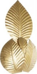 Kinkiet DKD Home Decor Lampa ścienna DKD Home Decor Złoty Metal 220 V 50 W Liść roślin (37 x 14 x 58 cm)