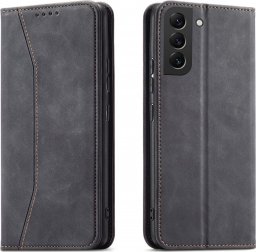  Hurtel Magnet Fancy Case etui do Samsung Galaxy S22+ (S22 Plus) pokrowiec portfel na karty kartę podstawka czarny