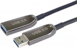 Kabel USB PremiumCord USB-A - USB-A 30 m Czarny (ku3opt30)