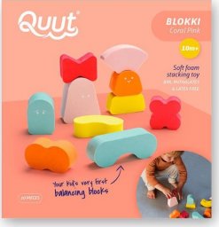  Quut QUUT - puzzle piankowe - balansowe bloki - różowe