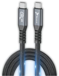 Kabel USB Reagle Thunderbolt 3 USB-C - USB-C 1 m Czarny