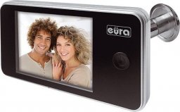  Eura Wideo-wizjer do drzwi EURA VDP-01C1 ERIS SREBRNY 3,2'' LCD