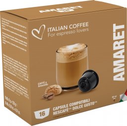  Italian Coffee Amaret Italian Coffee kapsułki do Dolce Gusto - 16 kapsułek