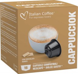  Italian Coffee Cappucciok (Cappuccino al CIOCCOLATO BIANCO) Italian Coffee kapsułki do Dolce Gusto - 16 kapsułek