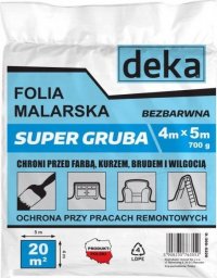 Folia malarska Deka FOLIA MALARSKA SUPER GRUBA BEZBARWNA 4*5M 700G