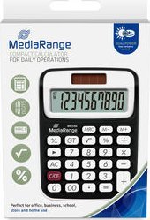 Kalkulator MediaRange MediaRange Taschenrechner 10-st. LC-Display Solar/Bat. sw/we
