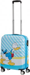 American Tourister Mała kabinowa walizka AMERICAN TOURISTER ANIMAL SPARKLE 85667 Donald Blue Kiss