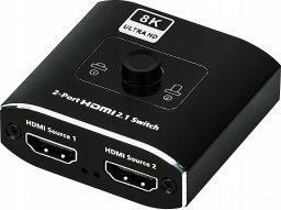  Pawonik Switch HDMI 2.1 2X1 Splitter 1x2 8K@60HZ 4K@120HZ