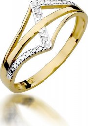 Best Diamonds złoty pierścionek z brylantem 0.03ct 10