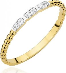  Best Diamonds złoty pierścionek z brylantem 0.03ct 9
