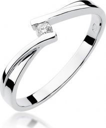 Best Diamonds złoty pierścionek z brylantem 0.04ct 21
