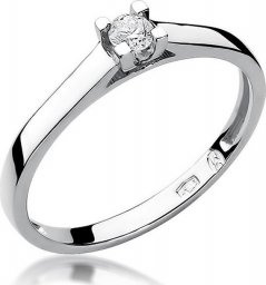 Best Diamonds złoty pierścionek z brylantem 0.10ct 18