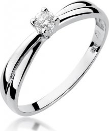 Best Diamonds złoty pierścionek z brylantem 0.10ct 18