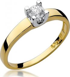 Best Diamonds złoty pierścionek z brylantem 0.30ct 21