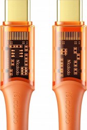 Kabel USB Mcdodo USB-C - USB-C 1.2 m Pomarańczowy