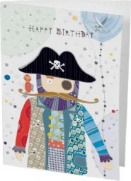  Turnowsky Karnet B6 + koperta Urodziny pirat
