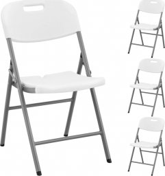  Royal Catering Krzesło cateringowe bankietowe ogrodowe składane 40 x 38 cm białe - 4 szt. Krzesło cateringowe bankietowe ogrodowe składane 40 x 38 cm białe - 4 szt.