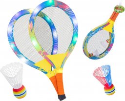  KIK Rakiety tenisowe świecące LED + lotki