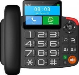 Telefon stacjonarny Maxcom MM42D LTE Czarny 