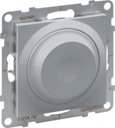  Legrand SUNO - Ściemniacz obrotowy - 240 V~ - 50 Hz - 5 - 75 W ( 10 lamp maks.) dla lamp LED z opcją ściemniania - bez zacisku neutralnego, Aluminium - Legrand 721379 himp