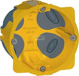 Legrand ECOBATIBOX Puszka pojedyncza do karton-gipsu z membraną 50 mm Legrand 080031 himp
