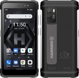 Smartfon myPhone Hammer Iron 4 4/32GB Czarno-srebrny  (Iron 4 LTE SIL)
