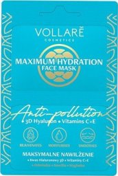  VOLLARE_Anti Pollution Protection Mask + Maximum Hydration nawilĹźajÄca maseczka do twarzy o dziaĹaniu antyoksydacyjnym 2x5ml