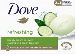  Unilever Dove Odświeżające Mydło w kostce 3in1 - Cucumber & Green Tea 90g