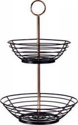 Kinvara Miska na Owoce Czarny Miedź (28,5 x 28,5 x 42,3 cm)