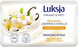  Sarantis Luksja Creamy & Soft Relaksujące Kremowe Mydło w kostce Jaśmin & Wanilia 90g