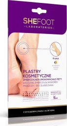  SHE SheFoot Plastry kosmetyczne zmiękczające zrogowaciałe pięty- hypoallergenic 1op.-6szt